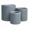 KANTE 15.8 in., 12.6 in. and 9.8 in. Tall Charcoal Lightweight Concrete Outdoor Modern Cylindrical Planters (Set of 3) 1 KANTE 15.8 in., 12.6 in. and 9.8 in. Tall Charcoal Lightweight Concrete Outdoor Modern Cylindrical Planters (Set of 3) -VIGORO Store black kante plant pots rc0119abc c60121 64 1000