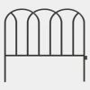 Vigoro 16 in. Round Metal Gothic Garden Fence 1 Vigoro 16 in. Round Metal Gothic Garden Fence -VIGORO Store black powder coated metal vigoro garden fencing 51384 64 1000