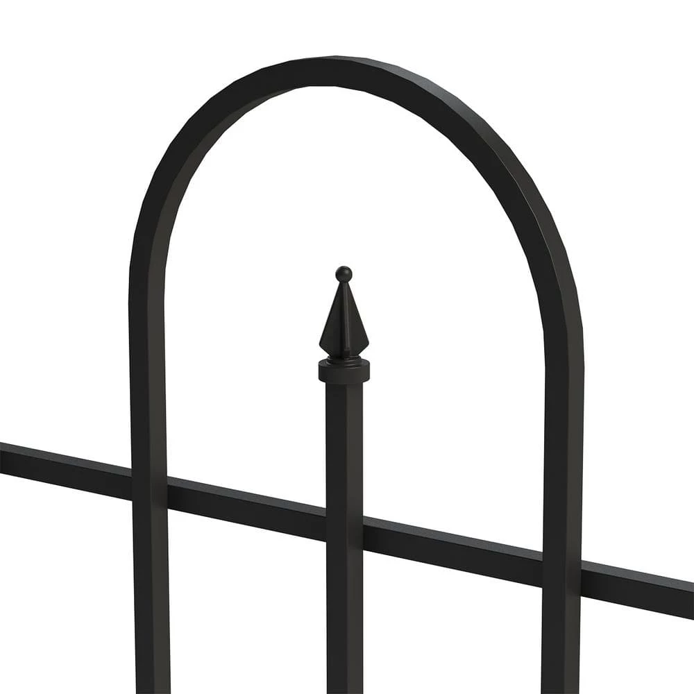 Vigoro Westbrook 36 in. x 48 in. Black Steel Fence Panel 7 Vigoro Westbrook 36 in. x 48 in. Black Steel Fence Panel - Image 5