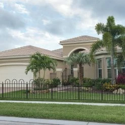 Vigoro Westbrook 36 in. x 48 in. Black Steel Fence Panel 26 Vigoro Westbrook 36 in. x 48 in. Black Steel Fence Panel -VIGORO Store black vigoro garden fencing 860329 44 1000