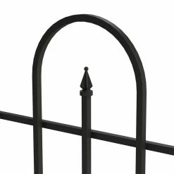 Vigoro Westbrook 36 in. x 48 in. Black Steel Fence Panel (4-Pack) 20 Vigoro Westbrook 36 in. x 48 in. Black Steel Fence Panel (4-Pack) -VIGORO Store black vigoro garden fencing 860329 4pk 1d 1000