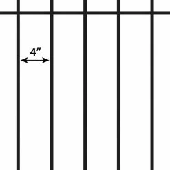 Vigoro Westbrook 36 in. x 48 in. Black Steel Fence Panel (4-Pack) 19 Vigoro Westbrook 36 in. x 48 in. Black Steel Fence Panel (4-Pack) -VIGORO Store black vigoro garden fencing 860329 4pk a0 1000