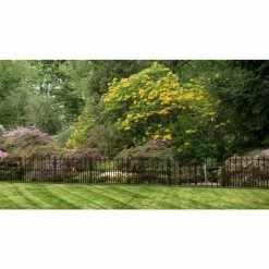 Vigoro Empire/Westbrook 28 in. Black Steel Decorative Fence Gate 22 Vigoro Empire/Westbrook 28 in. Black Steel Decorative Fence Gate -VIGORO Store black vigoro garden fencing 860350 fa 1000