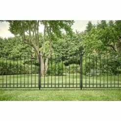 Vigoro Beaumont 53.3 in. x 3 in. x 3 in. Black Steel Fence Post and Stake 17 Vigoro Beaumont 53.3 in. x 3 in. x 3 in. Black Steel Fence Post and Stake -VIGORO Store black vigoro garden fencing 860367 4f 1000