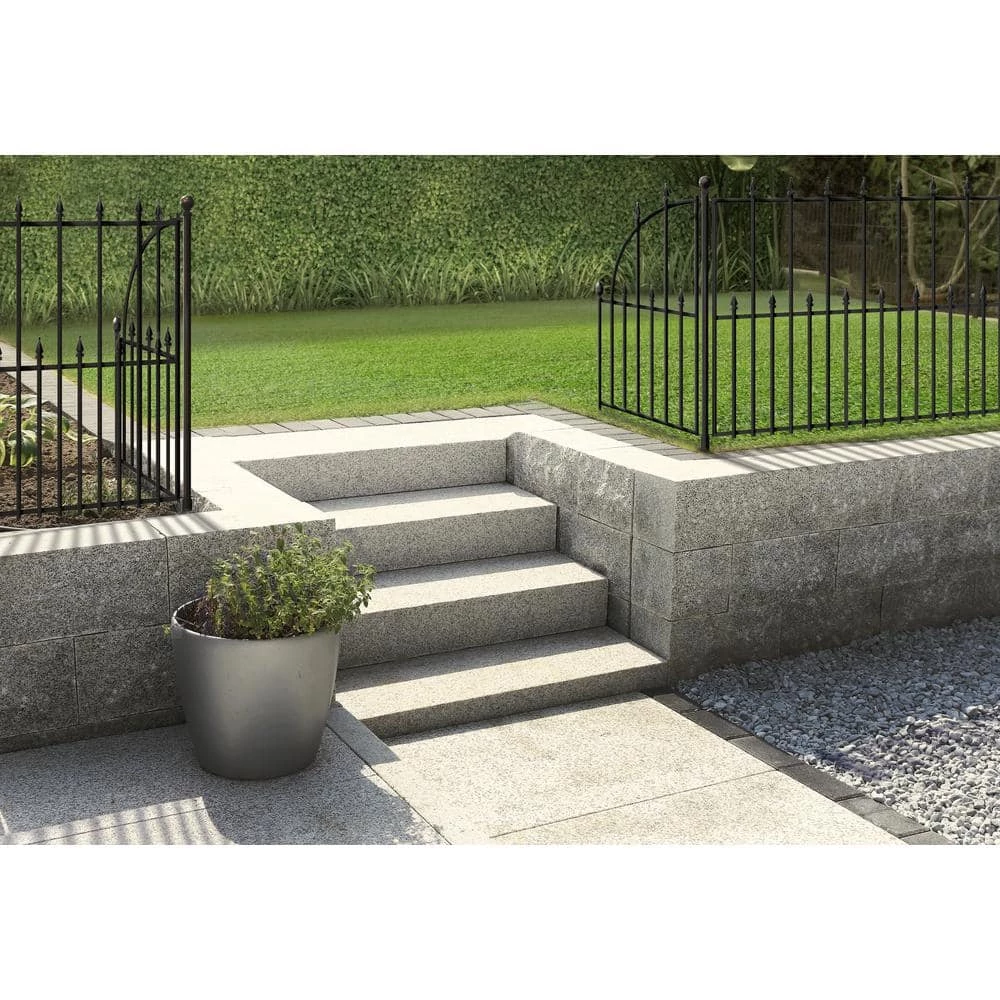 Vigoro Empire 30 in. x 36 in. Black Steel 3-Rail Fence Panel (4-Pack) 13 Vigoro Empire 30 in. x 36 in. Black Steel 3-Rail Fence Panel (4-Pack) - Image 11