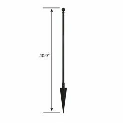Vigoro Empire/Westbrook 41 in. x 2.3 in. x 2.3 in. Black Steel Fence Post 16 Vigoro Empire/Westbrook 41 in. x 2.3 in. x 2.3 in. Black Steel Fence Post -VIGORO Store black vigoro garden fencing 860398 40 1000