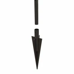 Vigoro Empire/Westbrook 41 in. x 2.3 in. x 2.3 in. Black Steel Fence Post (5-Pack) -VIGORO Store black vigoro garden fencing 860398 5pk a0 1000