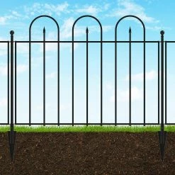 Vigoro Empire/Westbrook 41 in. x 2.3 in. x 2.3 in. Black Steel Fence Post 20 Vigoro Empire/Westbrook 41 in. x 2.3 in. x 2.3 in. Black Steel Fence Post -VIGORO Store black vigoro garden fencing 860398 c3 1000