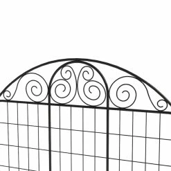 Vigoro Rockdale 43.8 in. Black Steel Fence Panel (3-Pack) 17 Vigoro Rockdale 43.8 in. Black Steel Fence Panel (3-Pack) -VIGORO Store black vigoro garden fencing 860404 1d 1000