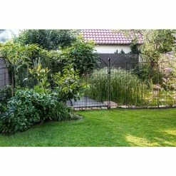 Vigoro Rockdale 43.8 in. Black Steel Fence Panel (3-Pack) 23 Vigoro Rockdale 43.8 in. Black Steel Fence Panel (3-Pack) -VIGORO Store black vigoro garden fencing 860404 31 1000