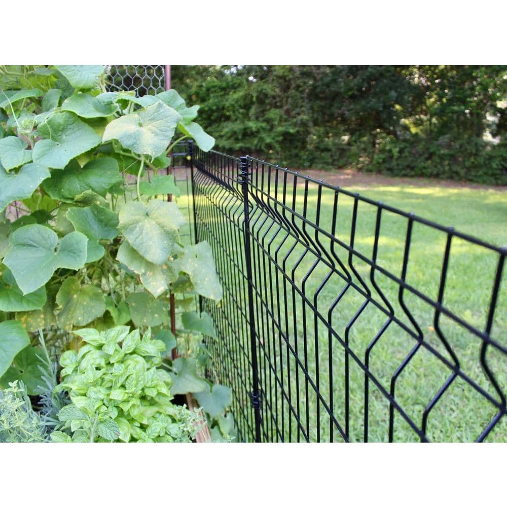 Vigoro 44 in. H x 36 in. W Steel Multi-Purpose No Dig Black Fence Panel (6-Pack) 12 Vigoro 44 in. H x 36 in. W Steel Multi-Purpose No Dig Black Fence Panel (6-Pack) - Image 10