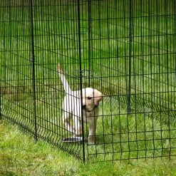 Vigoro 56 in. H Steel Multi-Purpose Black Fence Post 17 Vigoro 56 in. H Steel Multi-Purpose Black Fence Post -VIGORO Store black vigoro garden fencing 860428 4f 1000