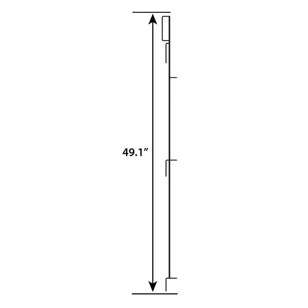 Vigoro 49 in. H Steel No Dig Garden Fence Multi-Purpose Latch (2-Pack) 5 Vigoro 49 in. H Steel No Dig Garden Fence Multi-Purpose Latch (2-Pack) - Image 3