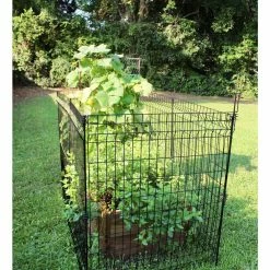 Vigoro 49 in. H Steel No Dig Multi-Purpose Black Latch -VIGORO Store black vigoro garden fencing 860435 4f 1000