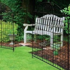 Vigoro Rockdale 41.9 in. Black Steel Fence Gate 23 Vigoro Rockdale 41.9 in. Black Steel Fence Gate -VIGORO Store black vigoro garden fencing 860442 31 1000