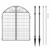 Vigoro Rockdale 41.9 in. Black Steel Fence Gate 2 Vigoro Rockdale 41.9 in. Black Steel Fence Gate -VIGORO Store black vigoro garden fencing 860442 64 1000