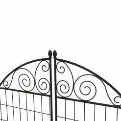 Vigoro Rockdale 41.9 in. Black Steel Fence Gate 16 Vigoro Rockdale 41.9 in. Black Steel Fence Gate -VIGORO Store black vigoro garden fencing 860442 a0 1000