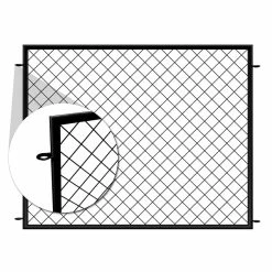 Vigoro 37.3 in. H x 51 in. W Steel Diamond Mesh Garden Fence Panel -VIGORO Store black vigoro garden fencing 860640 40 1000
