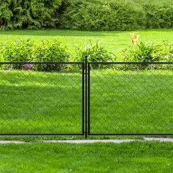 Vigoro 37.3 in. H x 51 in. W Steel Diamond Mesh Garden Fence Panel -VIGORO Store black vigoro garden fencing 860640 44 1000