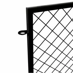 Vigoro 37.3 in. H x 51 in. W Steel Diamond Mesh Garden Fence Panel -VIGORO Store black vigoro garden fencing 860640 77 1000