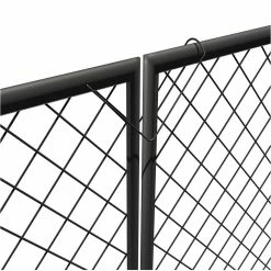 Vigoro 37.3 in. H x 50.2 in. W Steel Diamond Mesh Garden Fence Gate -VIGORO Store black vigoro garden fencing 860657 c3 1000