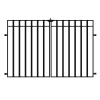 Vigoro 37.2 in. H x 55.7 in. W Steel 3-Rail Garden Fence Gate -VIGORO Store black vigoro garden fencing 860718 64 1000