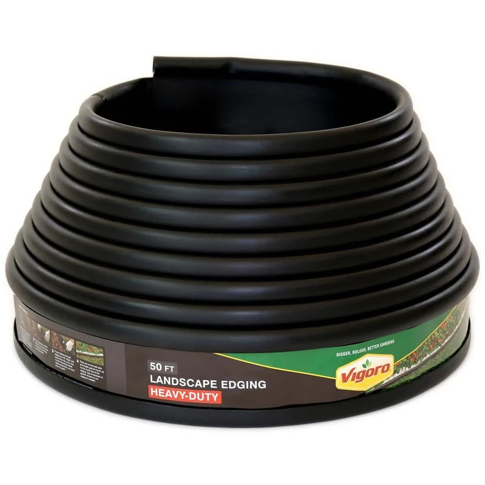 Vigoro Heavy-Duty 50 ft. Landscape Plastic Edging 3 Vigoro Heavy-Duty 50 ft. Landscape Plastic Edging