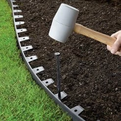 Vigoro 20 ft. No-Dig Landscape Plastic Edging Kit -VIGORO Store black vigoro plastic edging 3001 20hd 6 a0 1000