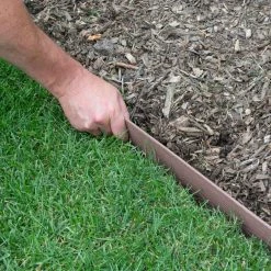 Vigoro 20 ft. Premium Brown Composite Edging 11 Vigoro 20 ft. Premium Brown Composite Edging -VIGORO Store brown vigoro brick edging 903001vg 1d 1000