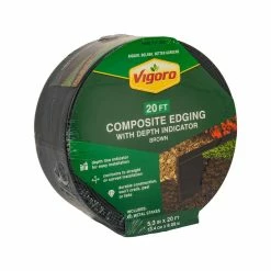 Vigoro 20 ft. Premium Brown Composite Edging 13 Vigoro 20 ft. Premium Brown Composite Edging -VIGORO Store brown vigoro brick edging 903001vg c3 1000