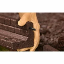 Vigoro 4 ft. Brown No-Dig Rubber Landscape Edging (6-Pack) -VIGORO Store brown vigoro rubber edging dcbfe4bn6 1f 1000