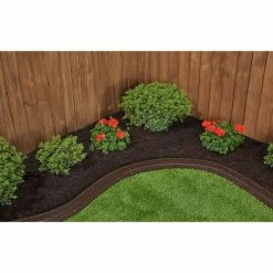 Vigoro 4 ft. Brown No-Dig Rubber Landscape Edging (6-Pack) -VIGORO Store brown vigoro rubber edging dcbfe4bn6 31 1000