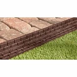 Vigoro 4 ft. Brown No-Dig Rubber Landscape Edging (6-Pack) -VIGORO Store brown vigoro rubber edging dcbfe4bn6 76 1000