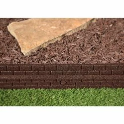 Vigoro 4 ft. Brown No-Dig Rubber Landscape Edging (6-Pack) -VIGORO Store brown vigoro rubber edging dcbfe4bn6 c3 1000