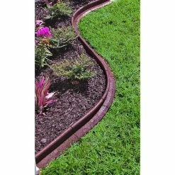 Vigoro EcoBorder 4 ft. Brown Rubber Landscape Edging (Single) -VIGORO Store brown vigoro rubber edging ecobrd brn 4ft a0 1000