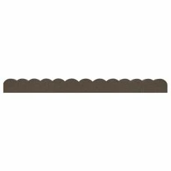 Vigoro 47 in. x 2 in. x 4 in. Brown Scalloped Rubber Garden Edging 11 Vigoro 47 in. x 2 in. x 4 in. Brown Scalloped Rubber Garden Edging -VIGORO Store brown vigoro rubber edging mt5001678 40 1000