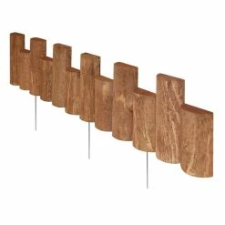 Vigoro 3 ft. Wooden Half-Log Edging 9 Vigoro 3 ft. Wooden Half-Log Edging -VIGORO Store brown vigoro wood edging rc 33b 1f 1000