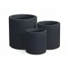 KANTE 15.8 in. x 12.9 in. and 9.8 in. W Round Charcoal Concrete/Fiberglass Indoor Outdoor Elegant Planters 2 KANTE 15.8 in. x 12.9 in. and 9.8 in. W Round Charcoal Concrete/Fiberglass Indoor Outdoor Elegant Planters -VIGORO Store charcoal kante plant pots osc0119abc c60121 64 1000