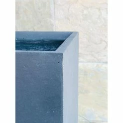 KANTE 12 in. H Square Charcoal Concrete/Fiberglass Indoor Outdoor Elegant Planter 13 KANTE 12 in. H Square Charcoal Concrete/Fiberglass Indoor Outdoor Elegant Planter -VIGORO Store charcoal kante plant pots osf0001b c60121 66 1000