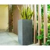 KANTE 28 in. H Square Charcoal Concrete/Fiberglass Indoor Outdoor Modern Tall Planter 1 KANTE 28 in. H Square Charcoal Concrete/Fiberglass Indoor Outdoor Modern Tall Planter -VIGORO Store charcoal kante plant pots osf0002c c60121 64 1000