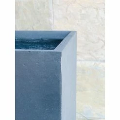 KANTE 23 in. L Rectangular Charcoal Concrete/Fiberglass Indoor Outdoor Elegant Planter -VIGORO Store charcoal kante plant pots osf0104a c60121 44 1000