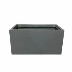 KANTE 23 in. L Rectangular Charcoal Concrete/Fiberglass Indoor Outdoor Elegant Planter -VIGORO Store charcoal kante plant pots osf0104a c60121 c3 1000