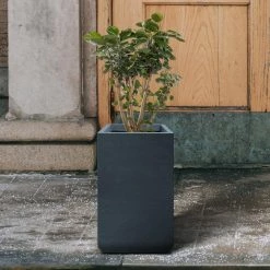 KANTE 27.6 in. H Square Charcoal Concrete and Fiberglass Tall Planter Outdoor Indoor Lightweight Plant Pots 11 KANTE 27.6 in. H Square Charcoal Concrete and Fiberglass Tall Planter Outdoor Indoor Lightweight Plant Pots -VIGORO Store charcoal kante plant pots rf0222c c60121 4f 1000