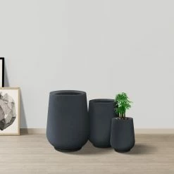 KANTE 26.5 in., 20 in. & 13.1 in. H Round Charcoal Concrete Tall Planters (Set of 3), Outdoor Indoor Large with Drainage Holes 19 KANTE 26.5 in., 20 in. & 13.1 in. H Round Charcoal Concrete Tall Planters (Set of 3), Outdoor Indoor Large with Drainage Holes -VIGORO Store charcoal kante plant pots rf2015023abc c60121 fa 1000
