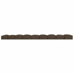 Vigoro Roman Stone 4 ft. Earth Rubber Garden Edging -VIGORO Store earth vigoro rubber edging mt5001597 40 1000