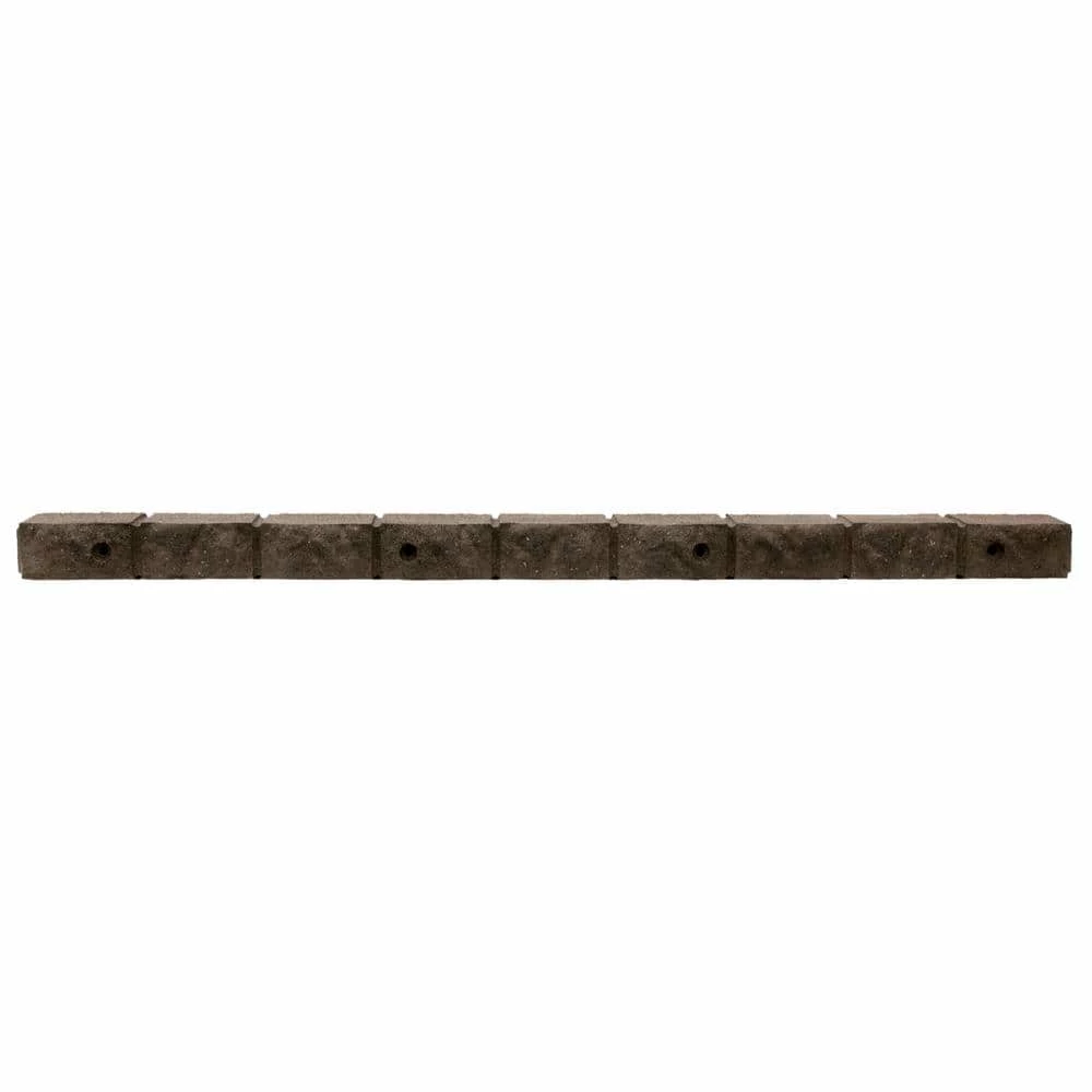 Vigoro Roman Stone 48 in. Rubber Garden Edging Earth (Pack of 2) 5 Vigoro Roman Stone 48 in. Rubber Garden Edging Earth (Pack of 2) - Image 3