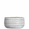 SULLIVANS Gray and White Ceramic Striped Planter 1 SULLIVANS Gray and White Ceramic Striped Planter -VIGORO Store gray and white sullivans plant pots cm2785 64 1000