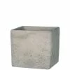 SULLIVANS Gray Cement Square Planter 1 SULLIVANS Gray Cement Square Planter -VIGORO Store gray sullivans plant pots cmt1090 64 1000