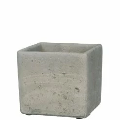 SULLIVANS Gray Cement Square Planter
