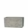 SULLIVANS Gray Cement Rectangular Planter 2 SULLIVANS Gray Cement Rectangular Planter -VIGORO Store gray sullivans plant pots cmt1094 64 1000
